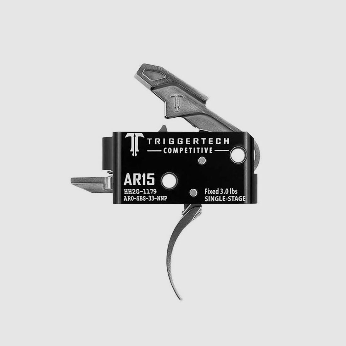 TriggerTech AR15 1 Stage Competitive Pro Curved Black, image 1 of 3