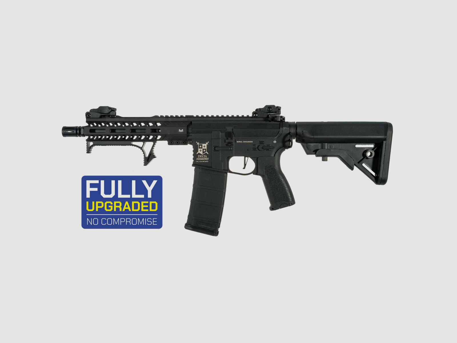 AR15 M-Lok Short ETU NC! BRAVO Seria Delta Armory Czarny S-AEG Airsoft Karabin Wolny od 18 Lat