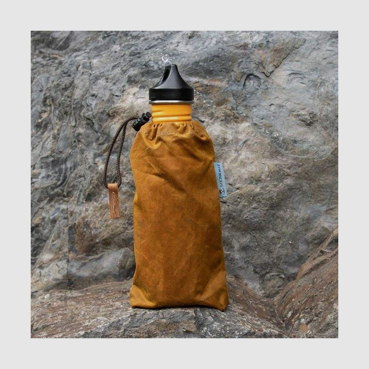 STEINKAUZ Waxcotton Sac à Bouteille, Safran, image 3 sur 4