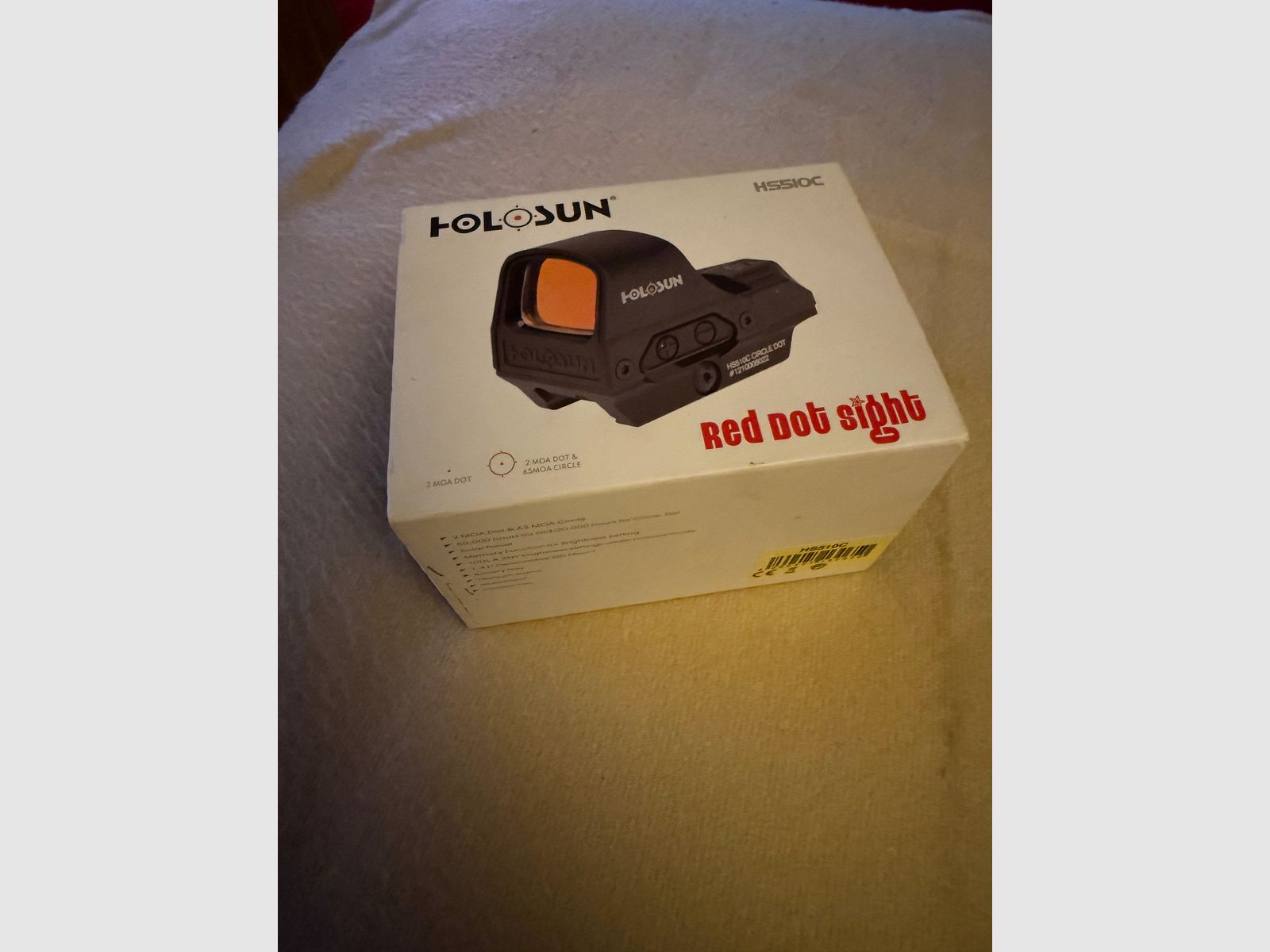 HOLOSUN HS510C mit Picantinny Adapter komplett mit Box