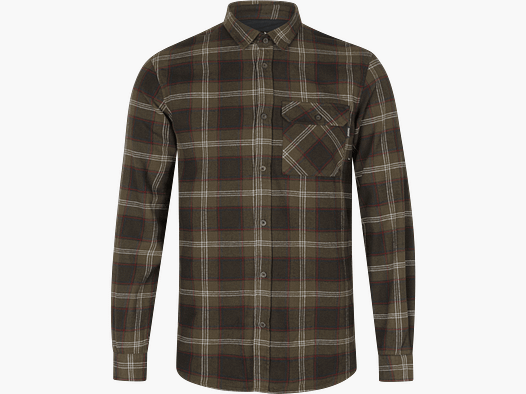 Seeland Glen Flannel Shirt Men Pine Green Check L