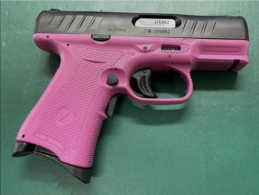 BubiX halfautomatisch pistool 9x19mm - Roze