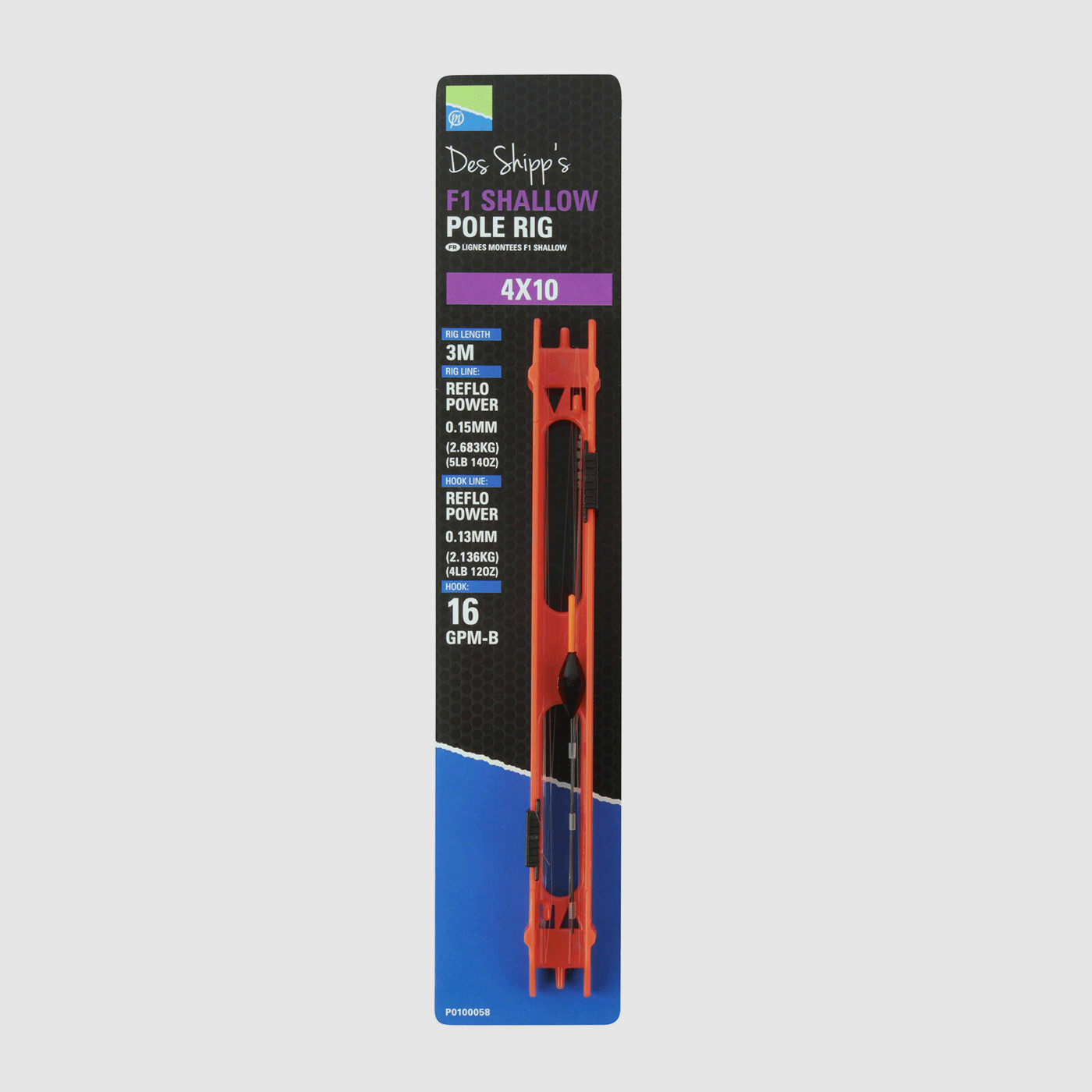 PRESTON – F1 SHALLOW POLE RIG 4X12, image 1 of 2