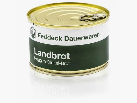 Feddeck Dauerwaren Landbrot Dinkel-Roggen-Brot Dose 200g
