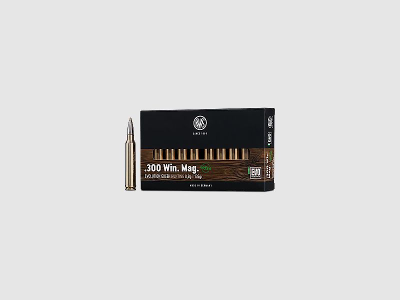 RWS 300 Win. Mag. Evo green 139 gr., Bild 1 von 2