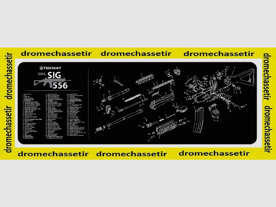 Tapis de nettoyage neoprene decor SIG SAUER 556