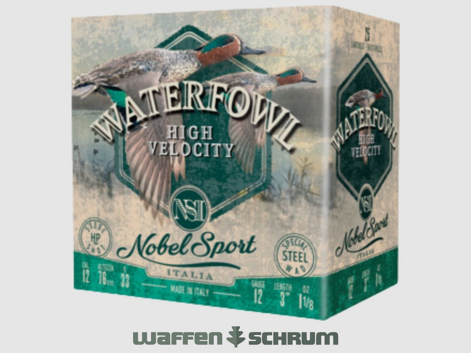Nobel Sport Italia Steel Waterfowl HV HP 12/76 3,1mm - 33g ANS123STVEL4