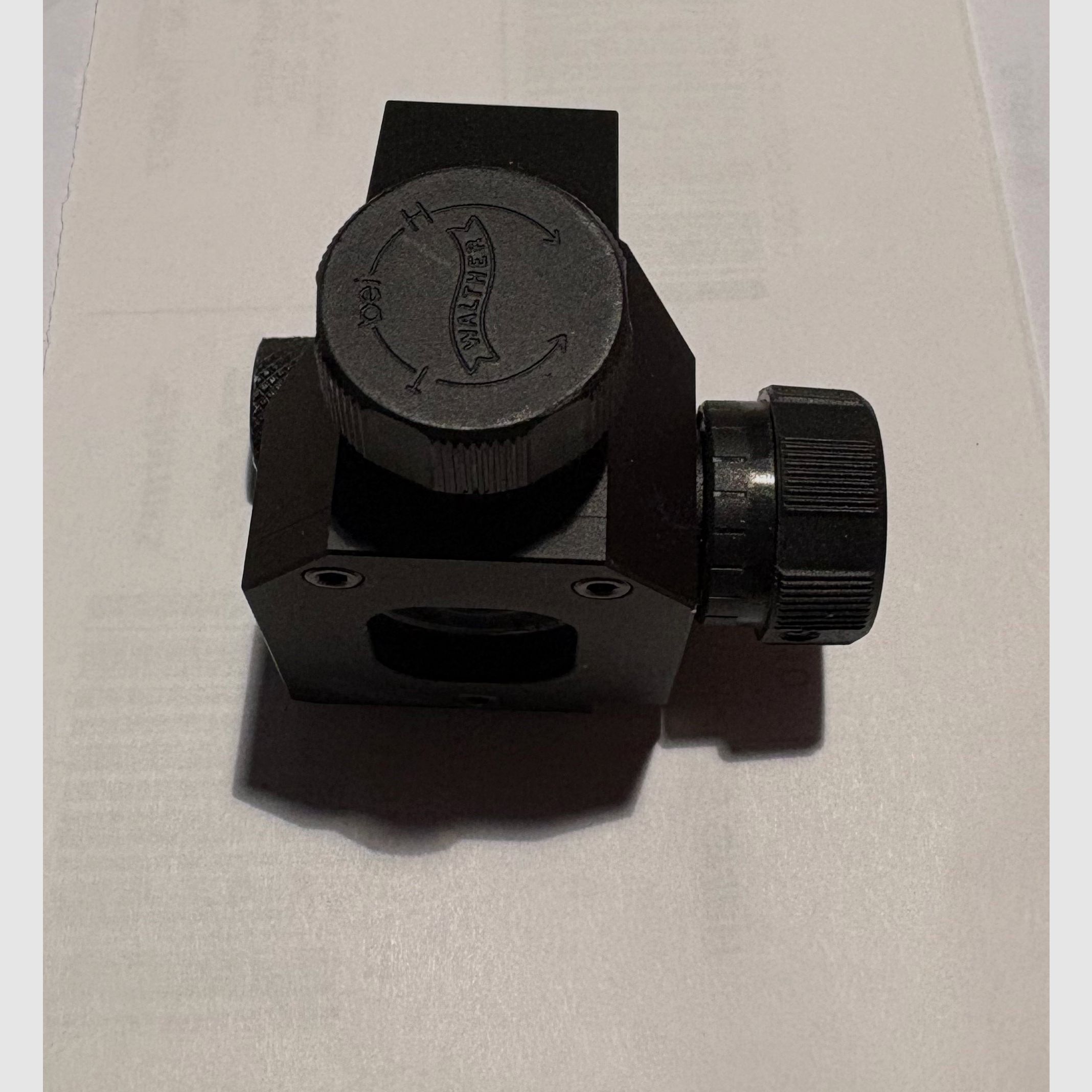 Walther Matchdiopter, zwart voor LG / KK