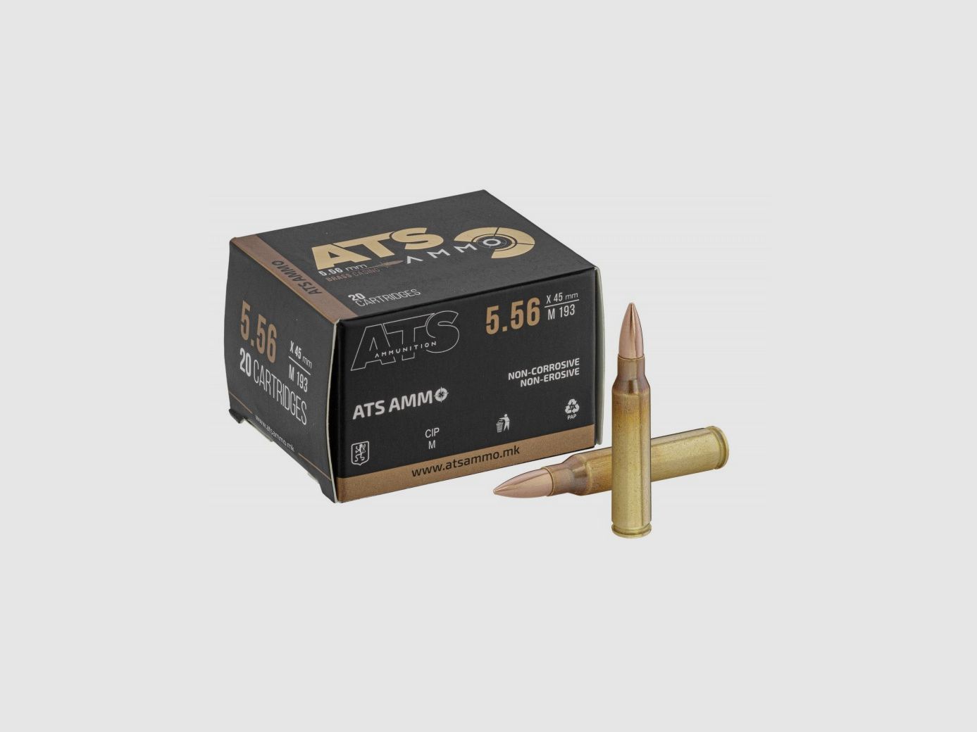 MUNITION ATS 5.56 FMJ 55 GRAINS