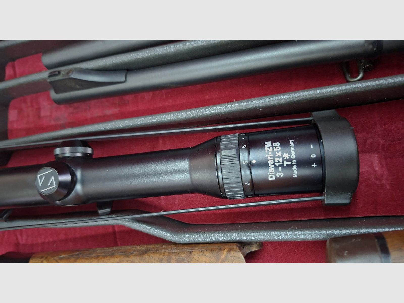 Blaser K95 30-06 mit Wechsellauf .222 und 2 Zeiss Objektiven und 1x Rotpunkt / Merkel 20/76 / S&W .357 Magnum / Waffenschrank A/B