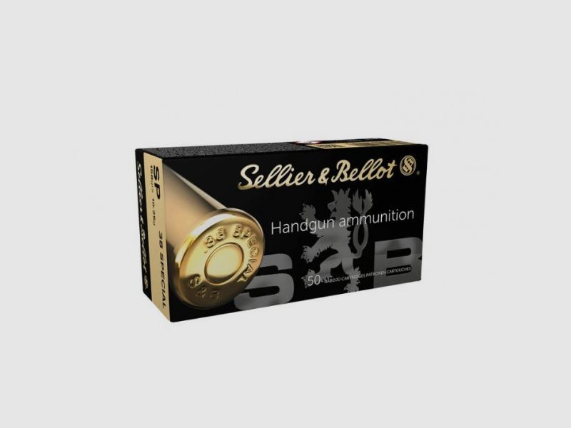 SELLIER & BELLOT .38SPECIAL SP/TM - 158GRS - 50 ROUNDS
