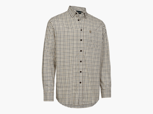 Gavin Shirt - Beige Check - Men's Size: 41/42