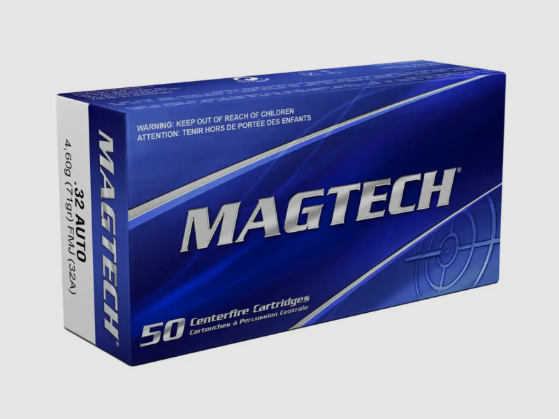 Magtech – 7,65 Browning (.32 Auto) / Vollmantel / 4,6g/71grs. / 50 Stk., Bild 1 von 3