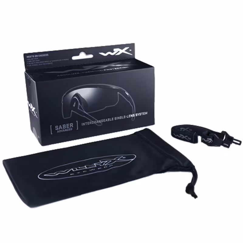 Wiley X Schutzbrille SABER ADV Black – Clear, Bild 3 von 3
