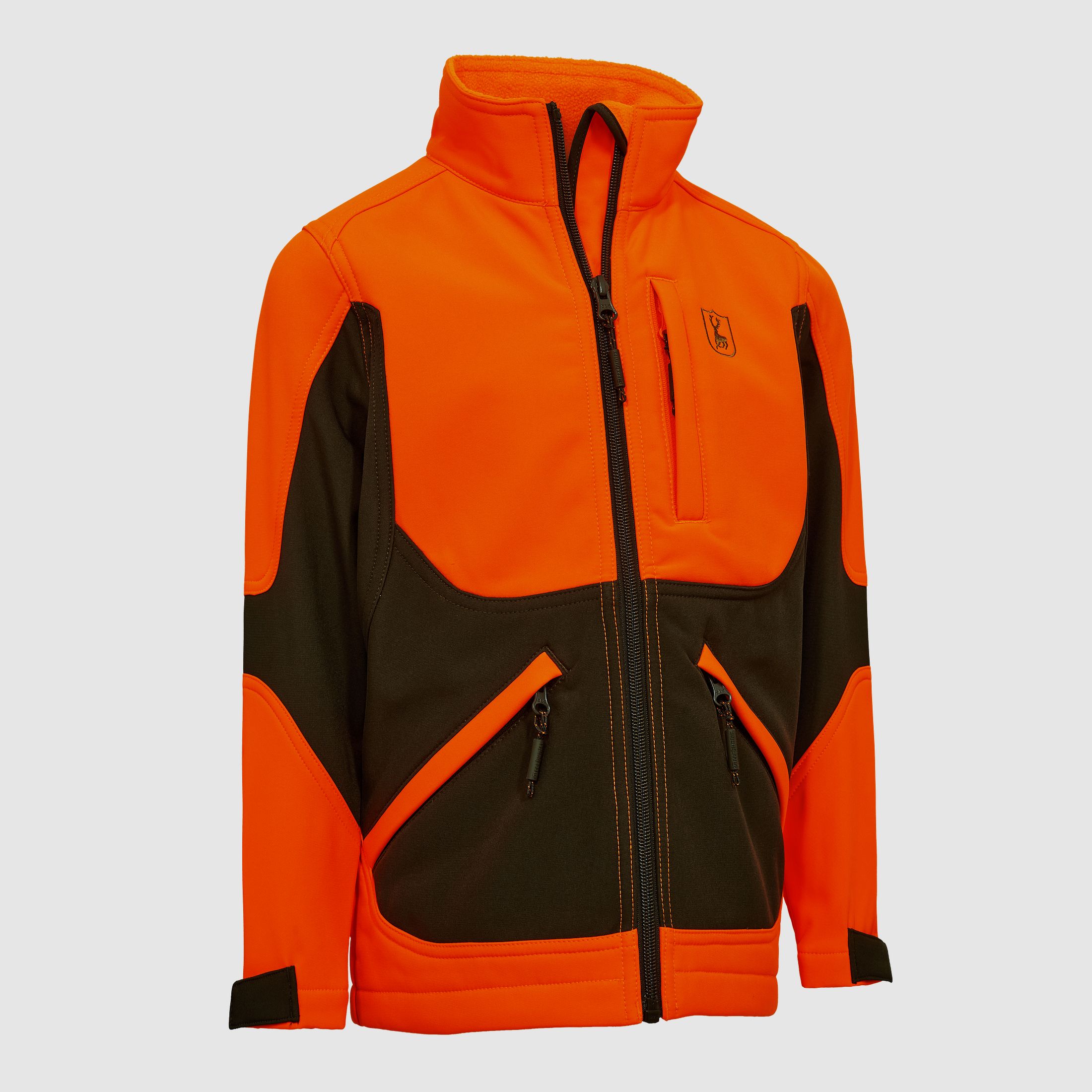 Veste Softshell Rogaland pour jeunes - Orange de sécurité - Taille enfant : 140