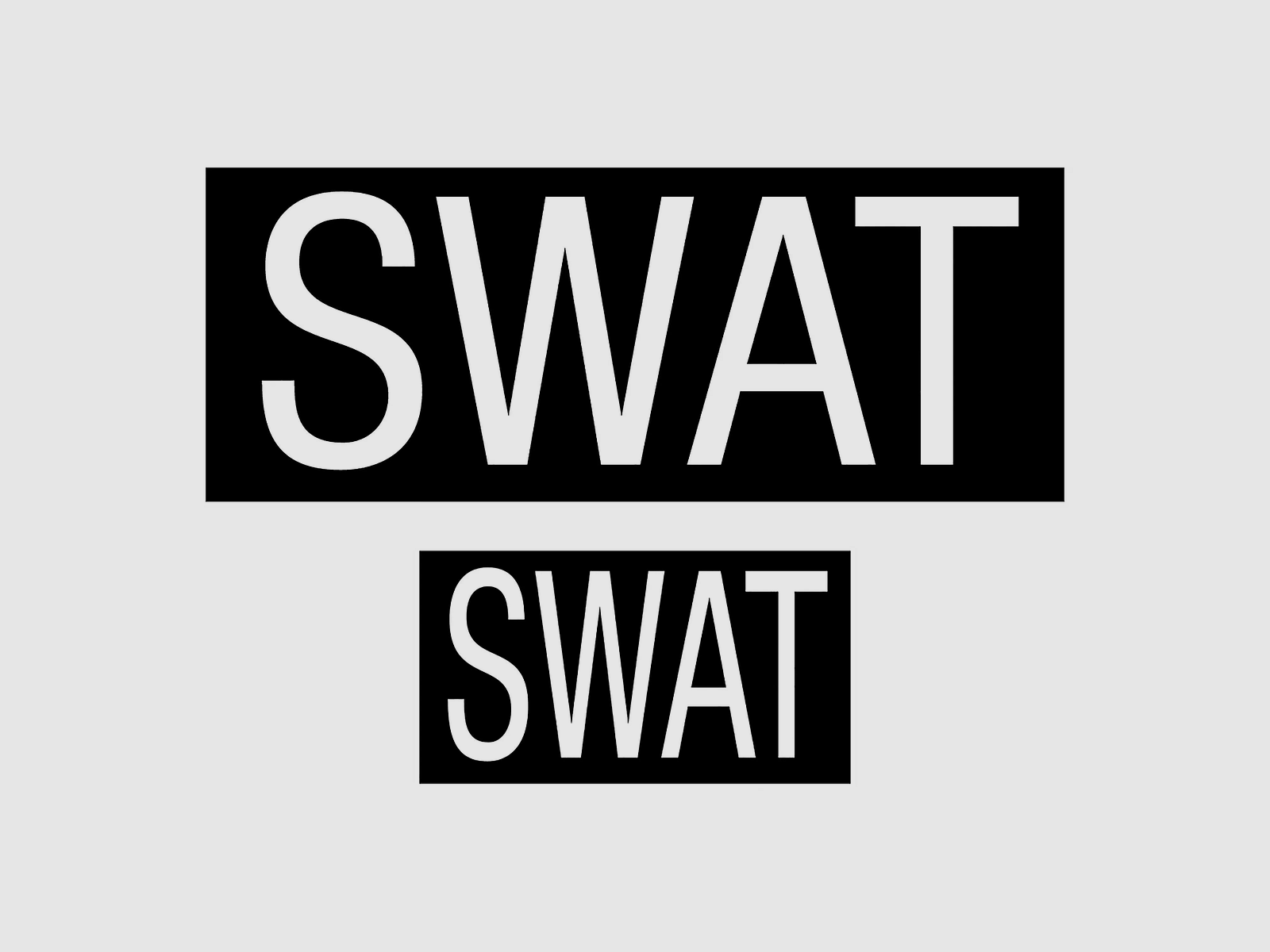 Rothco Patch Swat 2er Set schwarz