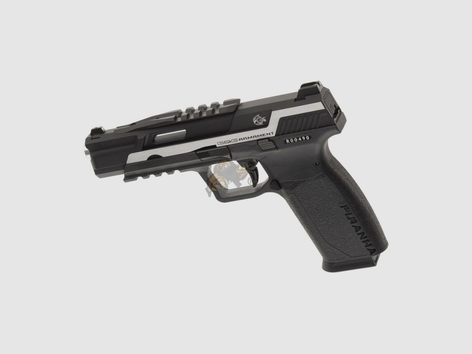 G&G Piranha TR GBB Pistola Airsoft en negro/plata -F-