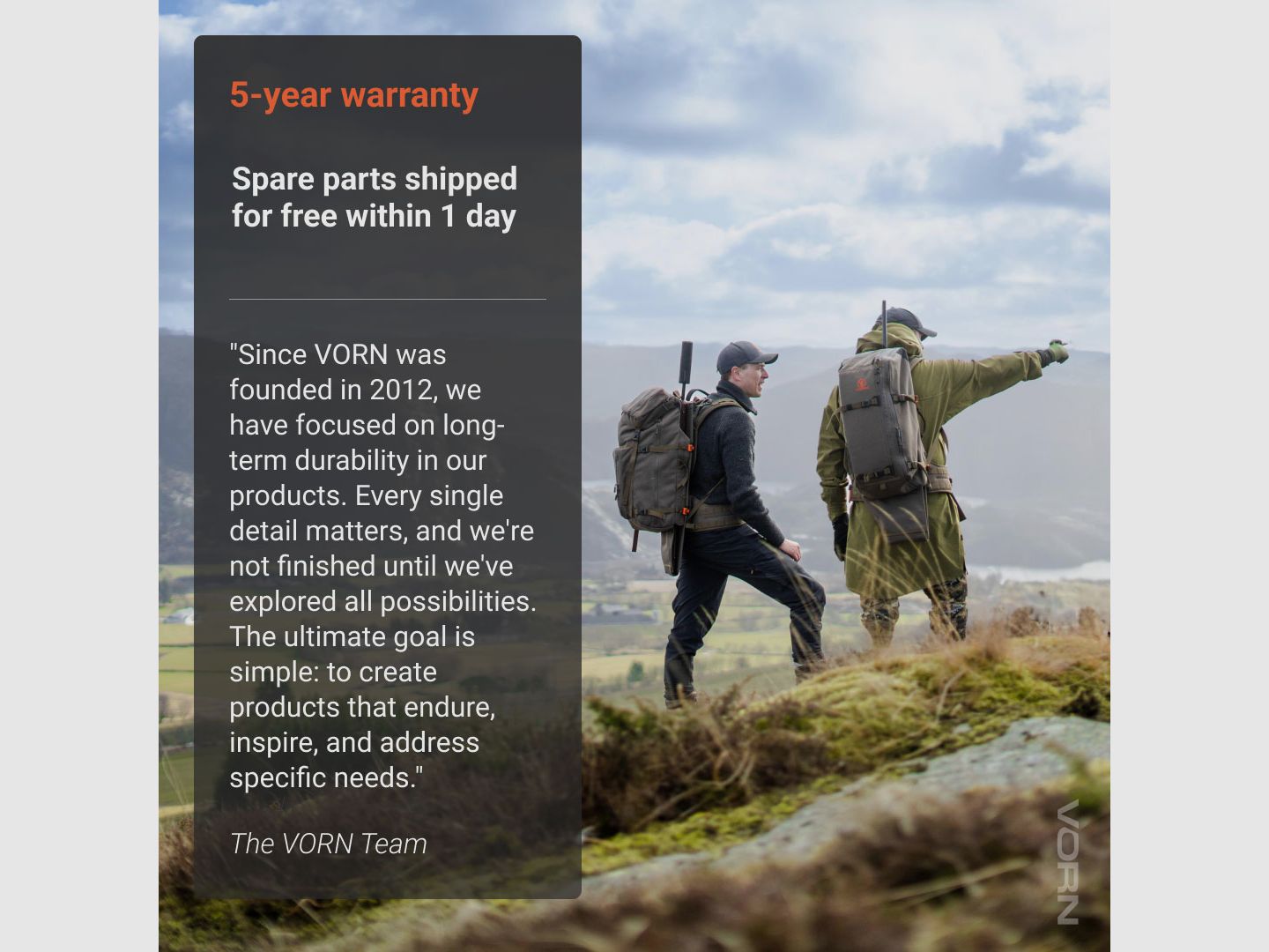 Vorn EV45 Rucksack mit QRR (Quick Rifle Release), Bild 8 von 8