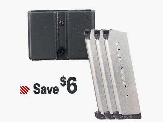 WILSON COMBAT 1911 47D 8RD MAGAZINE 3 PACK W/ MAG POUCH
