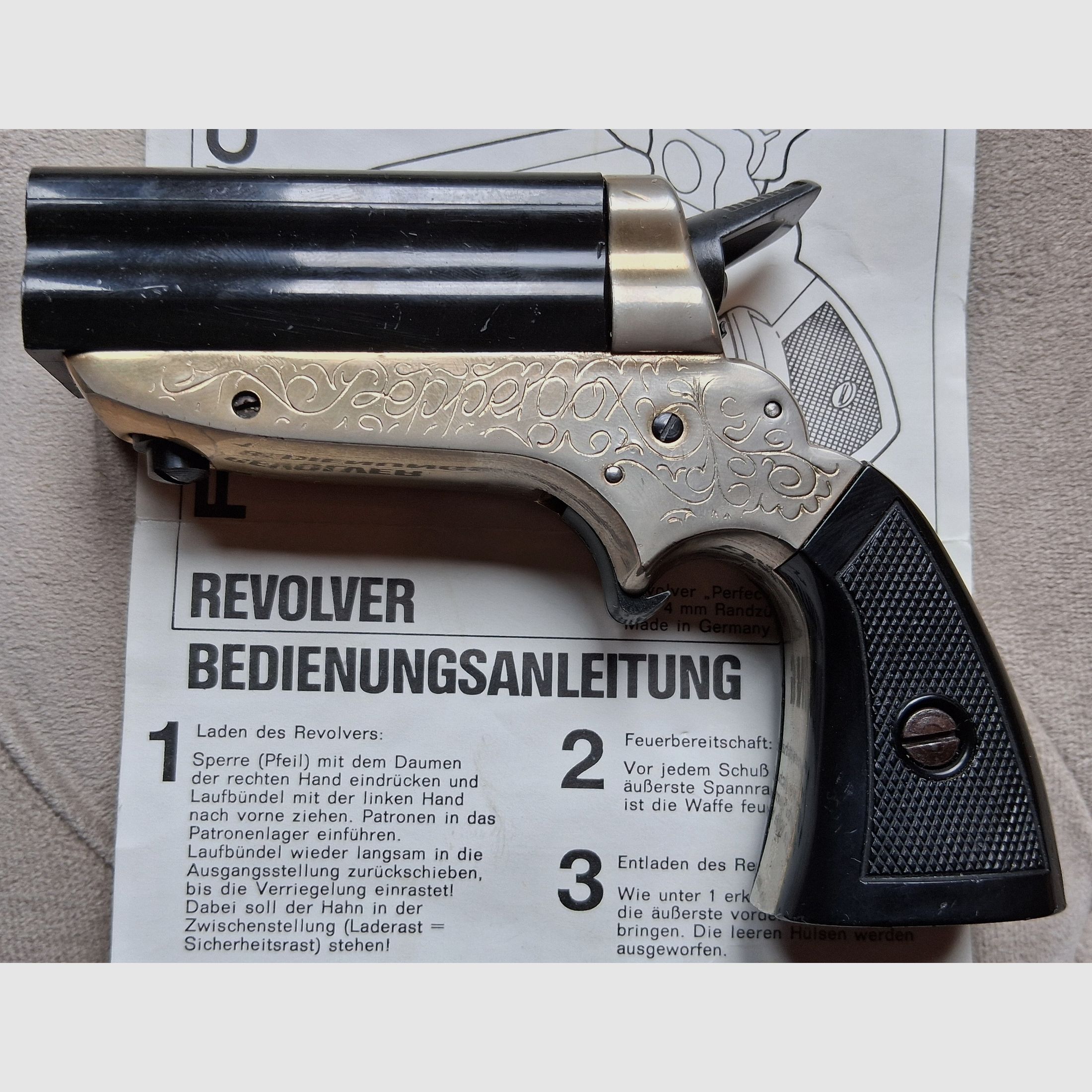 Pepperbox Perfecta G101 bundle revolver 4mmRl PTB 70 F-mark free of requirement