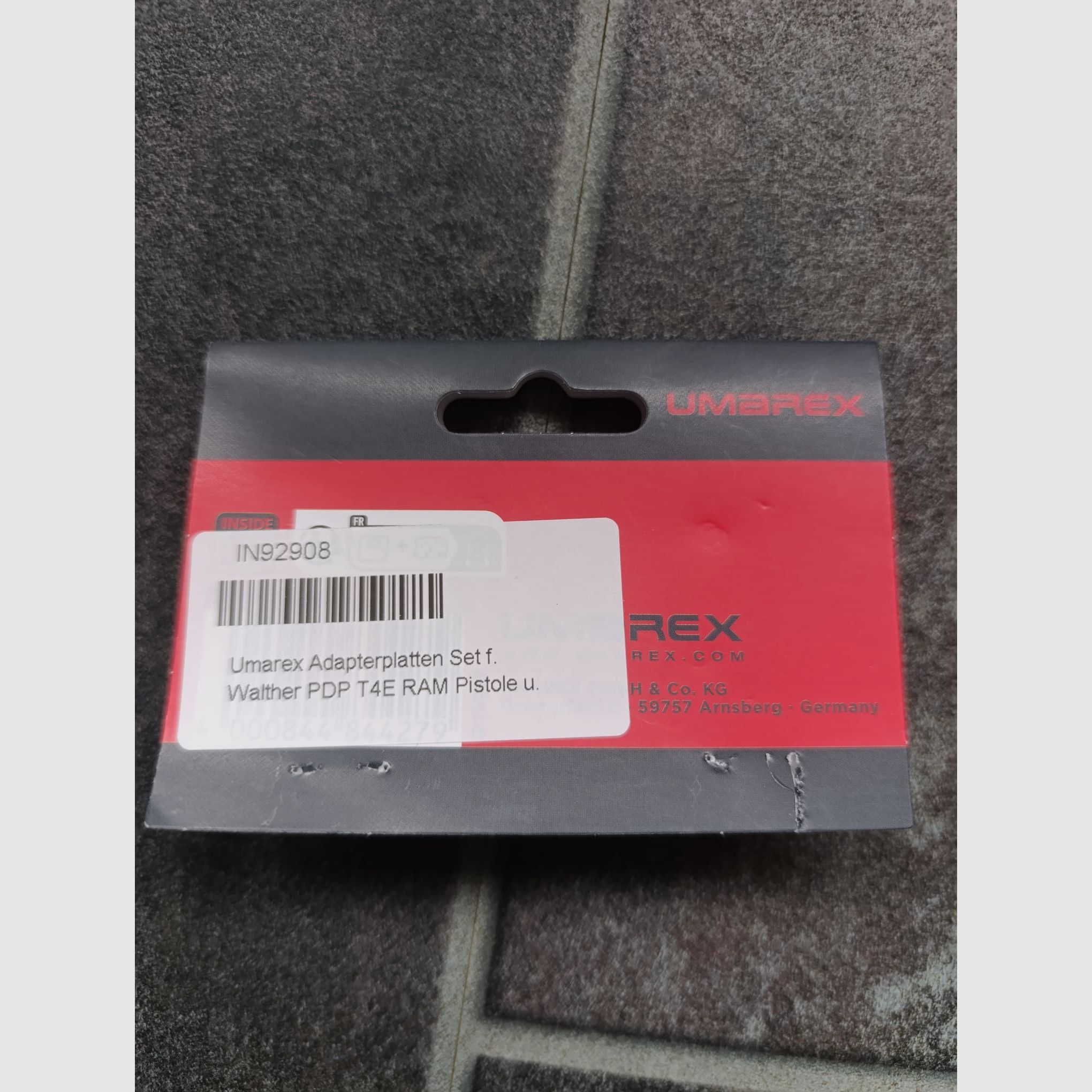 Adapterplatten RED DOT für Walther PDP T4E RAM Airsoft 6mm BB, 4,5mm