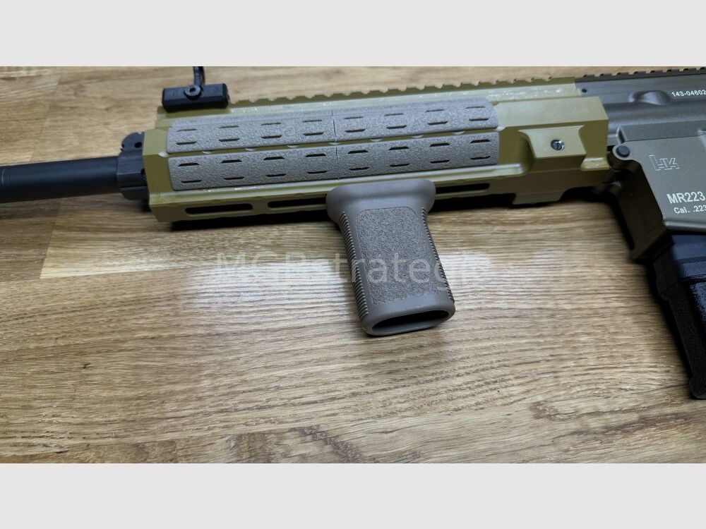 sportlich zugelassen! H&K MR223 A3 14,5" Lauf - SPORT - sandfarben halbautom. Büchse .223Rem - Heckler & Koch - viel Zubehör in BKA Beurteilung zugelassen! zivile Version H&K 416 G95