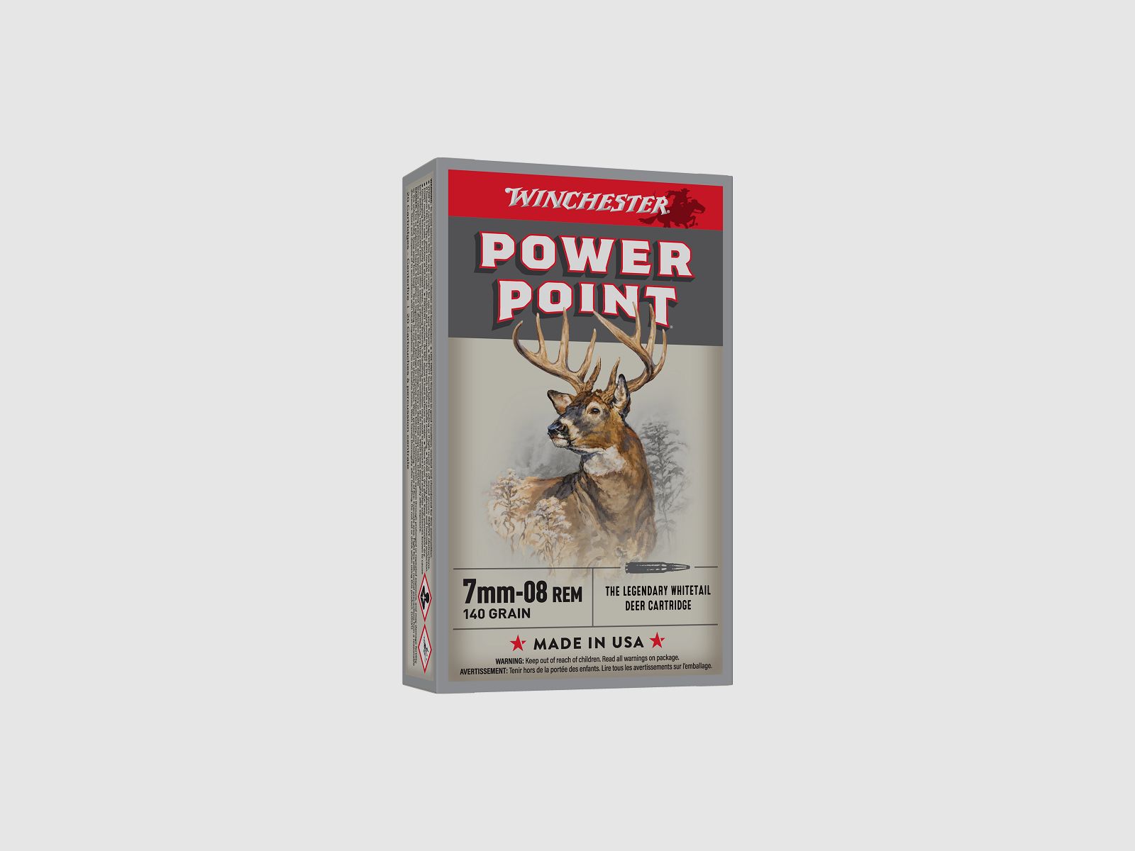 AM.KUL. 7mm-08 Rem. WINCHESTER 140GR POWER POINT (1op20szt.)
