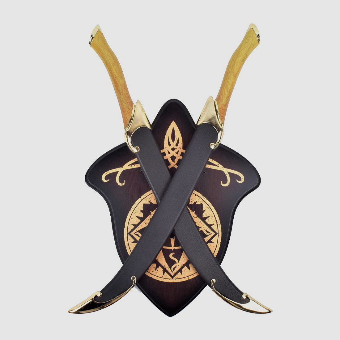 Couteau de combat Elben avec support mural