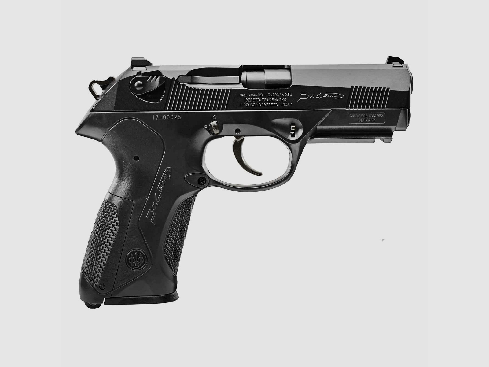 Beretta Px4 Storm Schwarz Metallschlitten Federdruck Softair-Pistole 6 mm BB (P14)