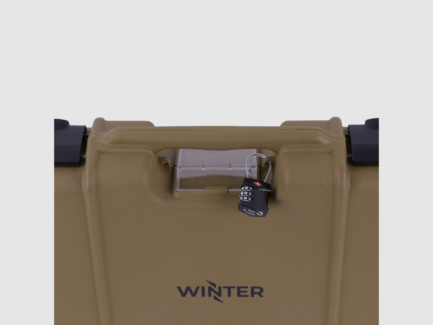 Winter Gewehrkoffer W11 117 cm für 1 Langwaffe – PP Kunststoff, 4 Push-Pull Verschlüsse, Raster (Coyote)