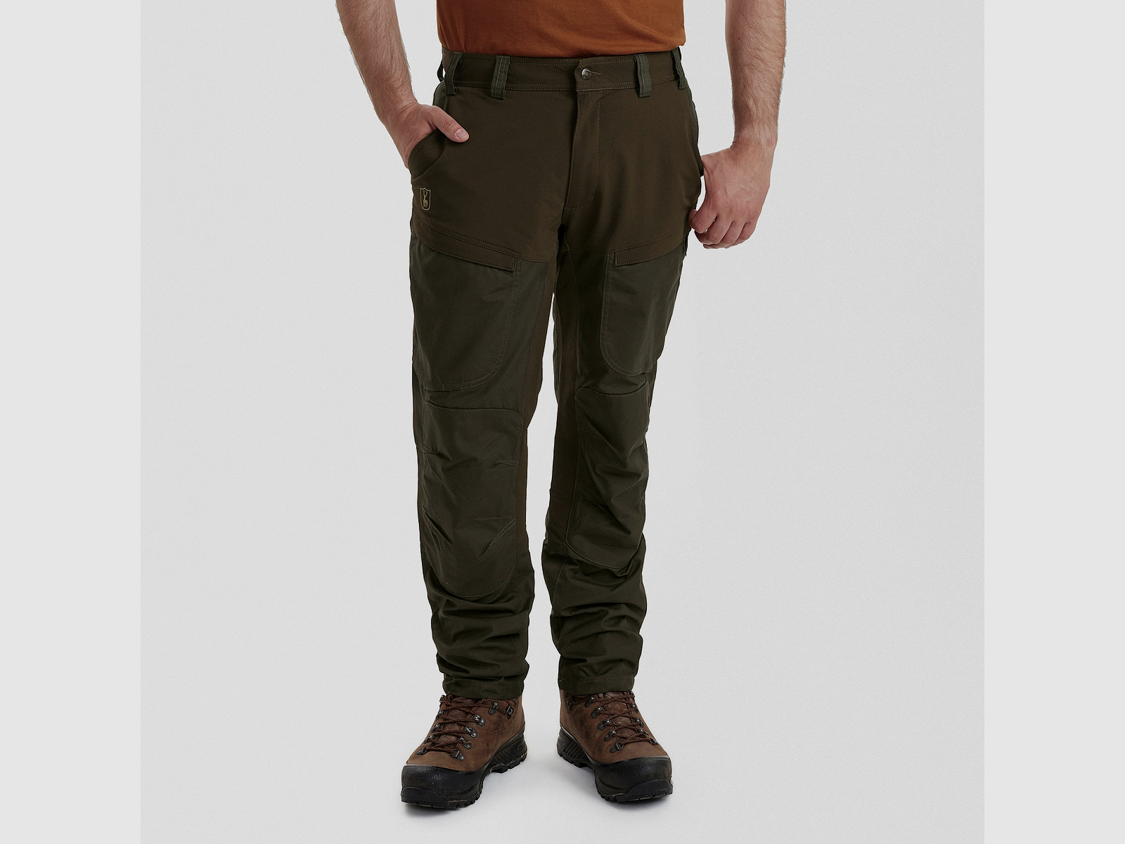 Pantaloni Deerhunter Strike con membrana Verde Profondo 50