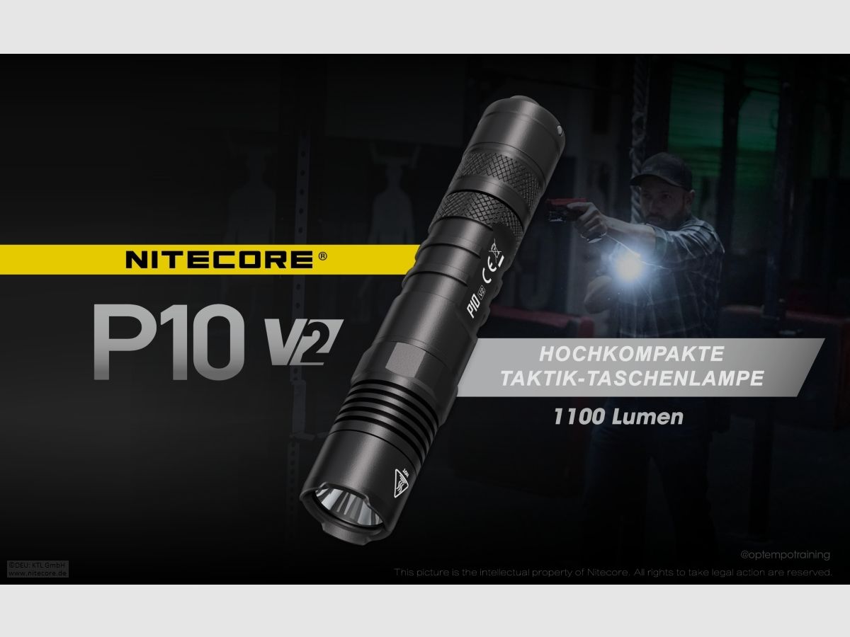 Nitecore P10 V2 - 1100 Lumen, Bild 3 von 12