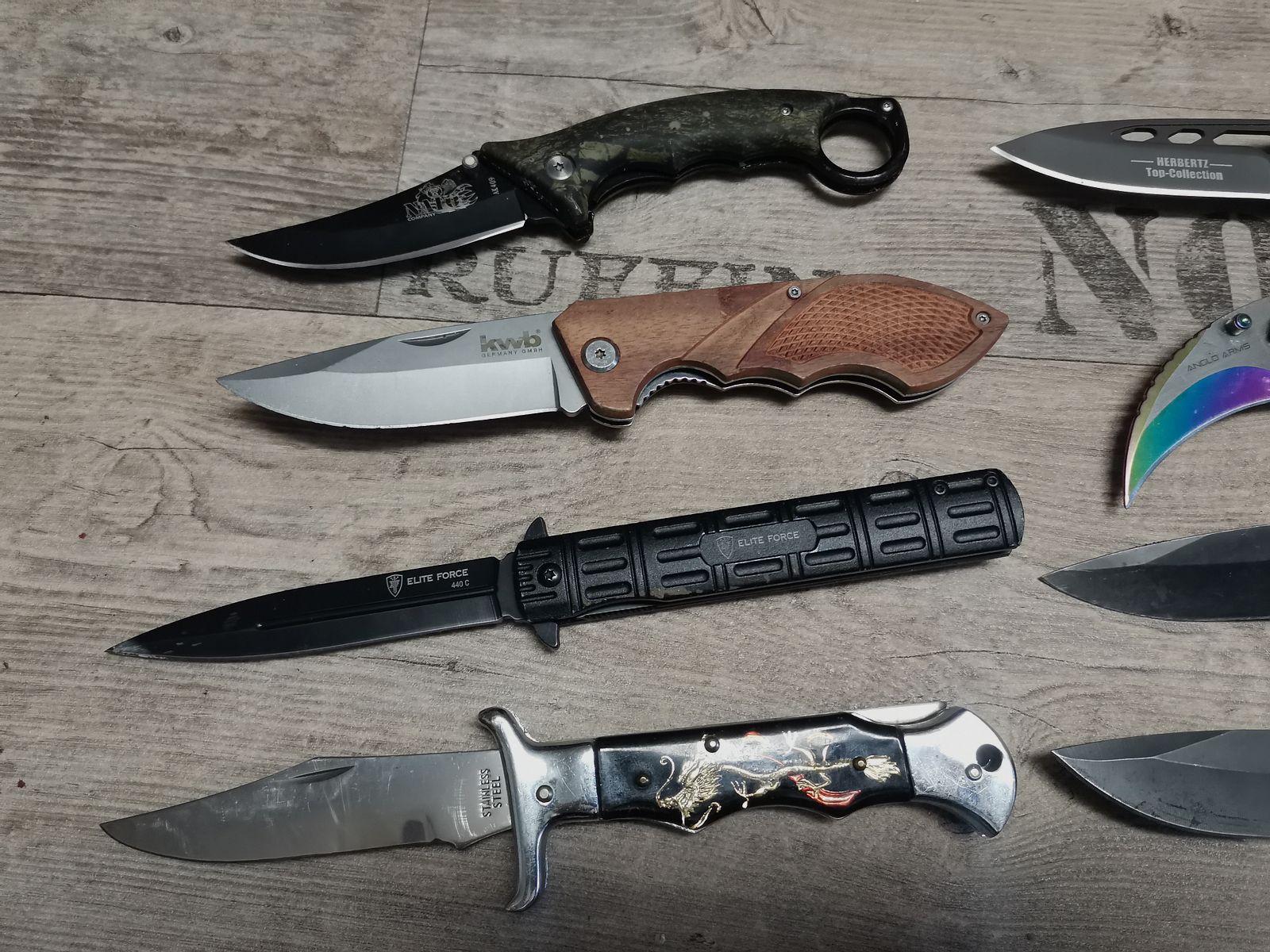 Messer Konvolut Böker Haller Herbertz etc. Karambit Einhandmesser Dolch Springmesser