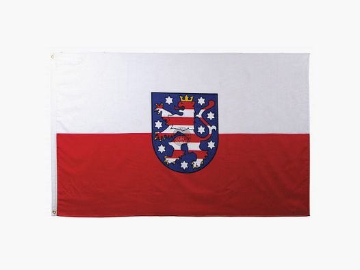 Bandera, Turingia, Poliéster, 90 x 150 cm