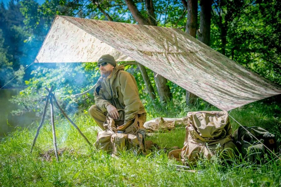Helikon SUPERTARP Camping Tarp - Polyester Ripstop - US Woodland, image 38 of 88
