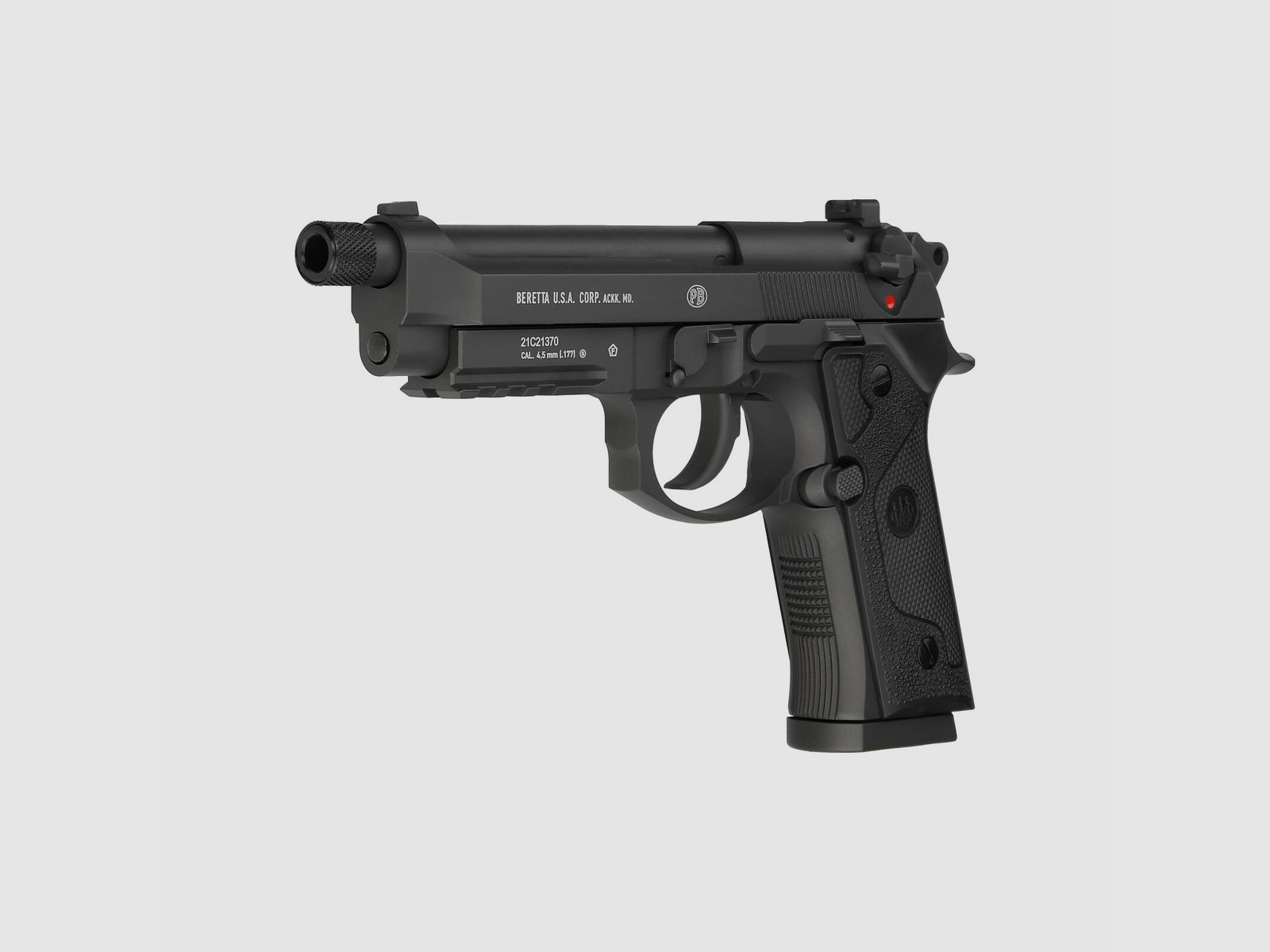 Luftpistolenset Beretta M9A3 FM Schwarz 4,5 mm Stahl BB Co2-Pistole Blow Back (P18)