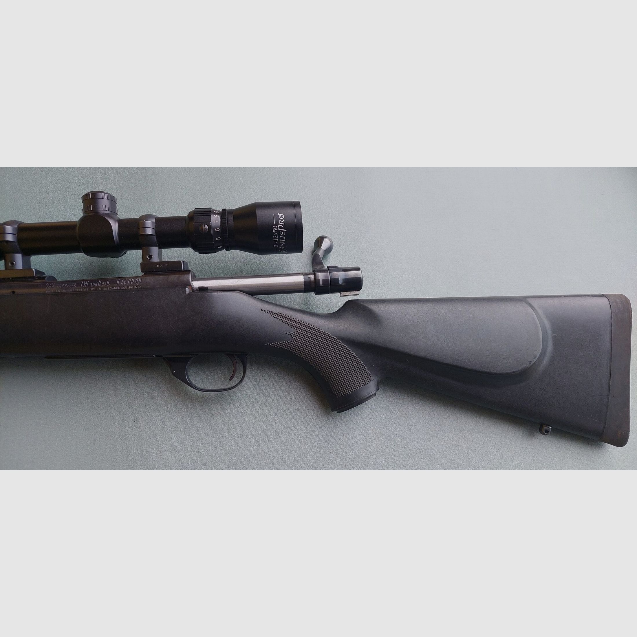 A 121 RIFLE BOLT ACTION HOWA MOD 1500 CAL. 308 WIN WITH OPTIC KONUS PRO 3-12X50, image 2 of 6
