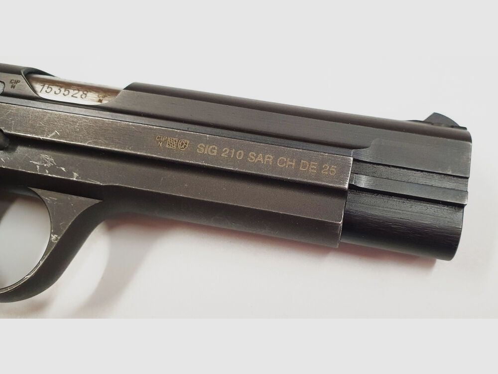 SIG Pistool SIG P210-2 in kaliber 9mm Luger (9x19) inclusief holster en reservemagazijn, GEMAAKT IN ZWITSERLAND