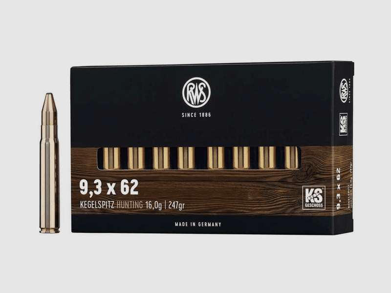 RWS 9.3x62 KS 247 gr. - 20 pcs