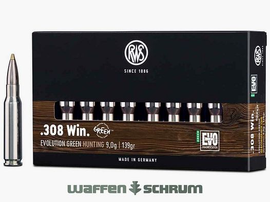 RWS .308Win Evo Green 9,0g - 139gr