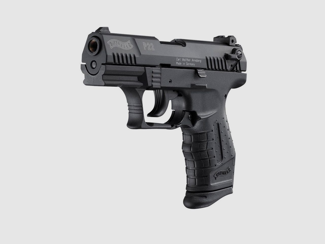 Schreckschuss Pistole Walther P22 Classic schwarz Kaliber 9 mm P.A.K. (P18) +100 Schuss