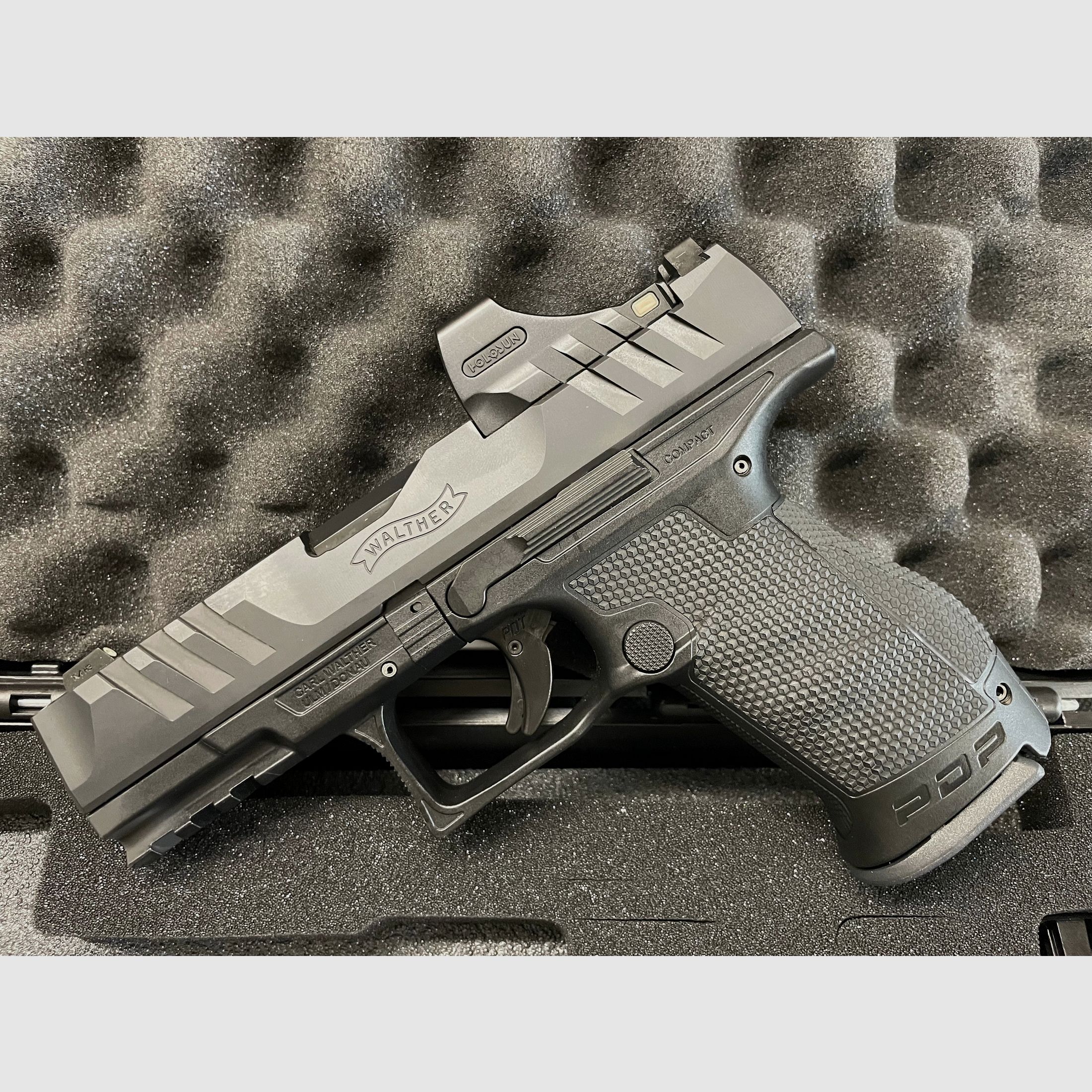 Walther PDP Compact mit Holosun SCS-PDP-GR Red Dot neuwertig