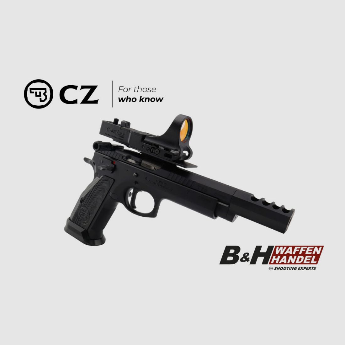 CZ - Ceska	 Pistole CZ75 TS Open Czechmate