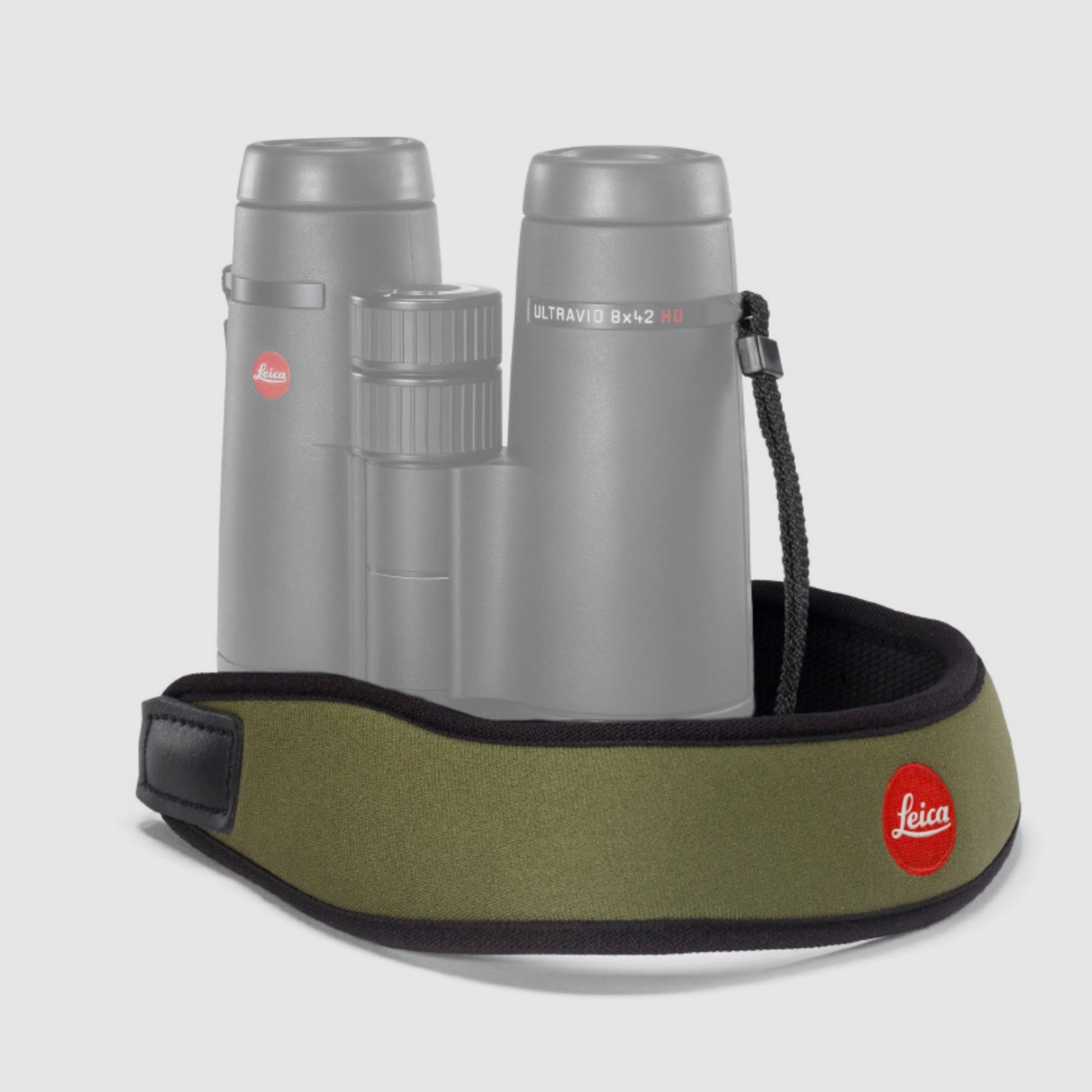 Correa de neopreno para prismáticos Leica verde oliva 42055
