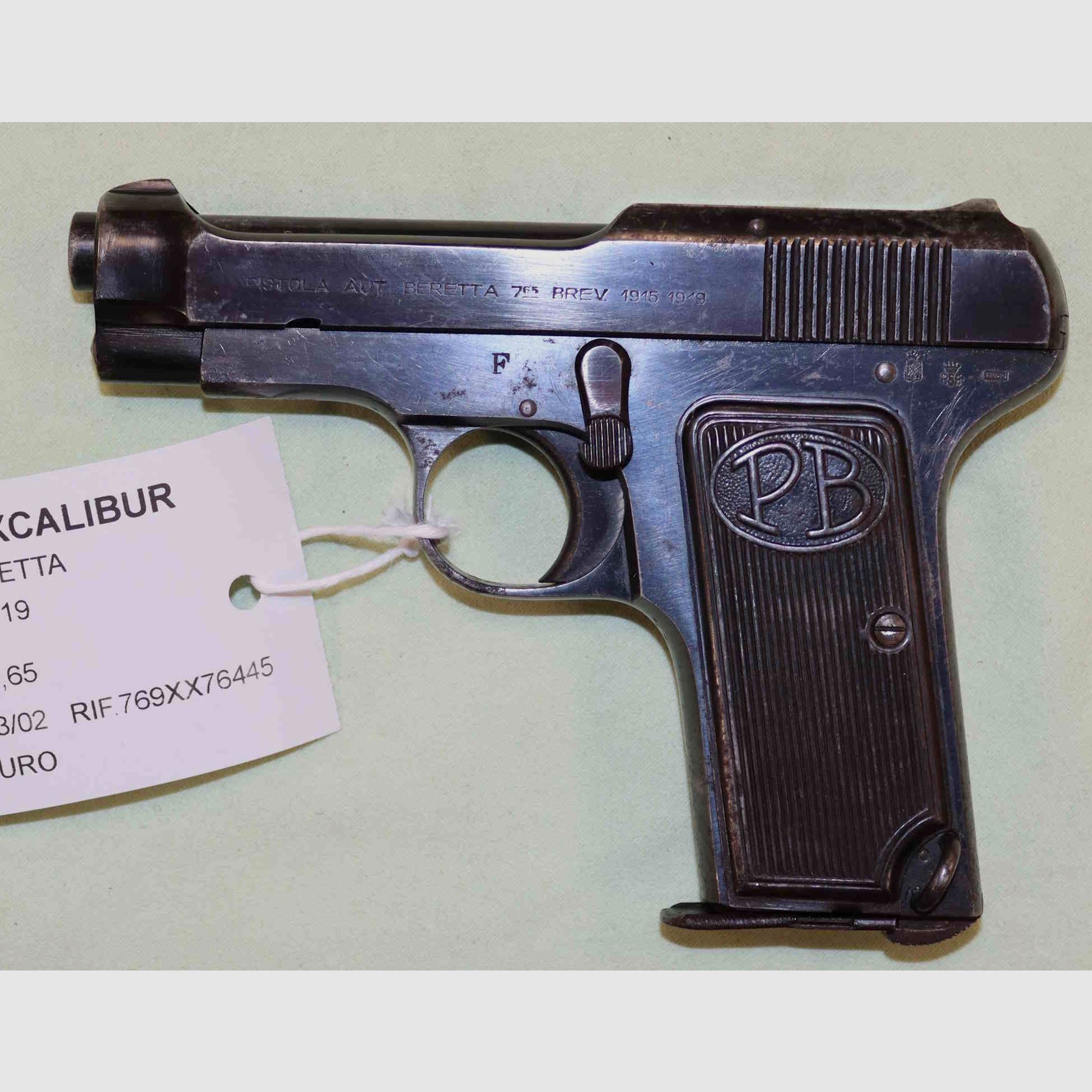 Pistole Beretta Modell 1915 Kaliber 7.65, Bild 1 von 4