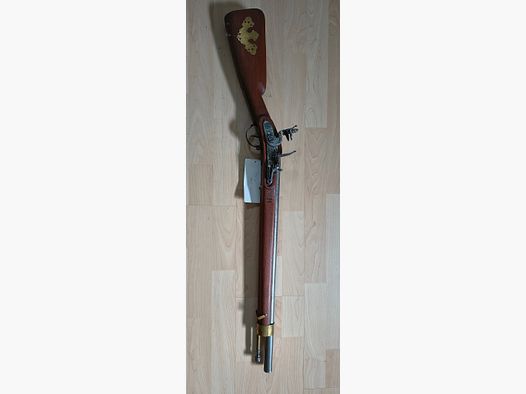 Carabine à silex à chargement par la bouche d'origine antique de cavalerie 1780-1820