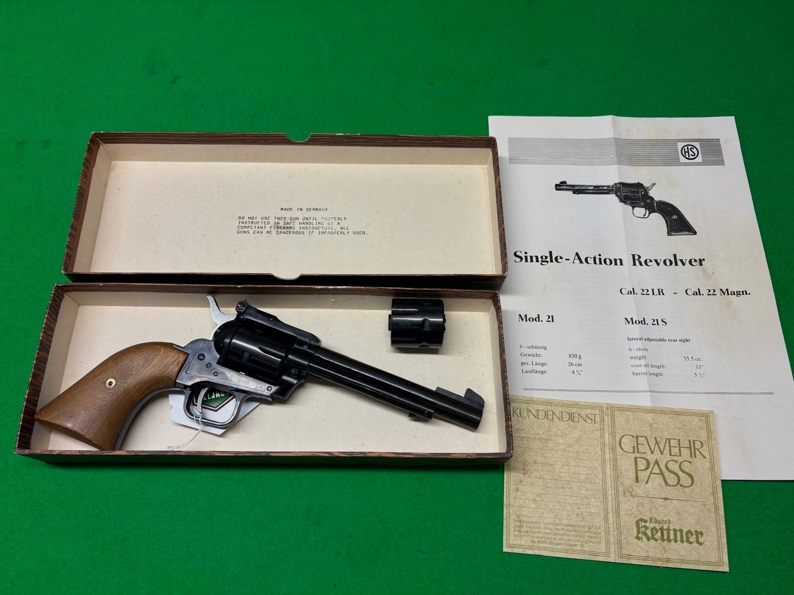 Schmidt Modell 21 Revolver .22 Mag + .22 lr