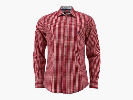 Os trachten camicia uomo rossa