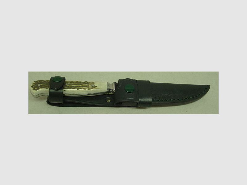 Hunting knife stag horn - 11cm blade, guard