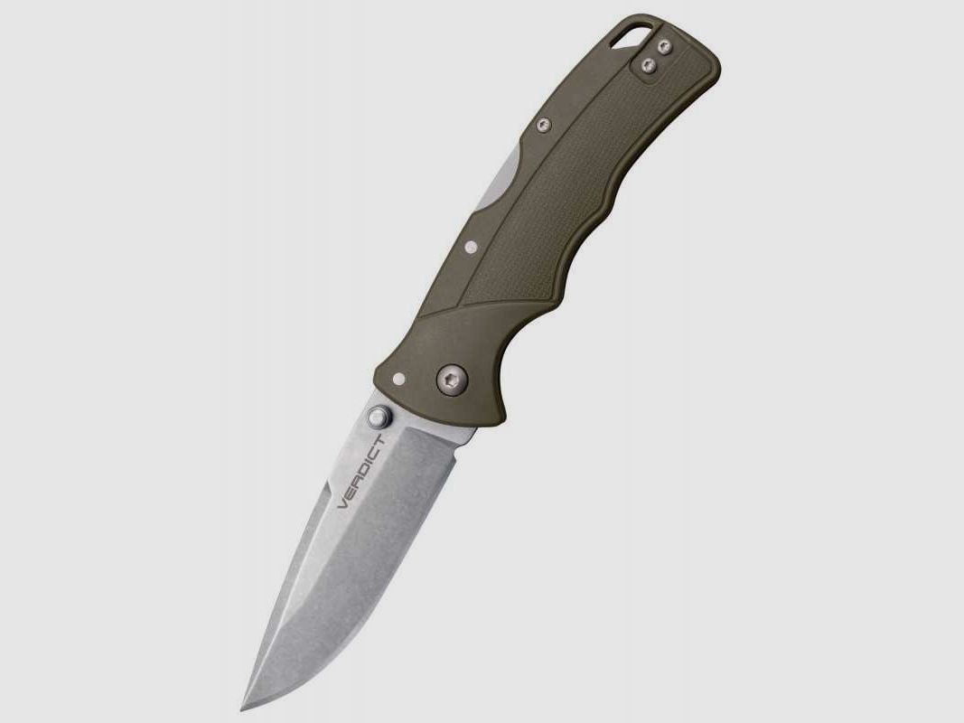 Cold Steel Verdict Taschenmesser, Spear Point, 4116SS, OD Green Griff
